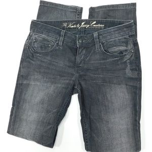 JUICY COUTURE Kate Black Wash Gray Jeans 28x33
